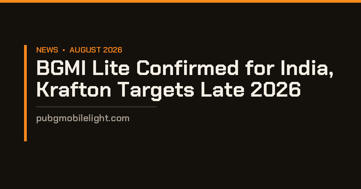 BGMI Lite Release Date: When Is It Launching in India? BGMI Lite Release Date: When Is It Launching in India?